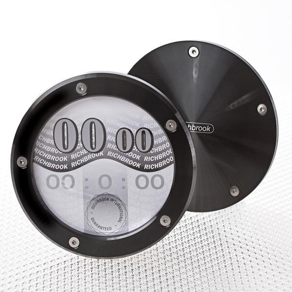 BLACK RICHBROOK ALLOY CAR TAX DISC HOLDER & FITTING KIT eBay